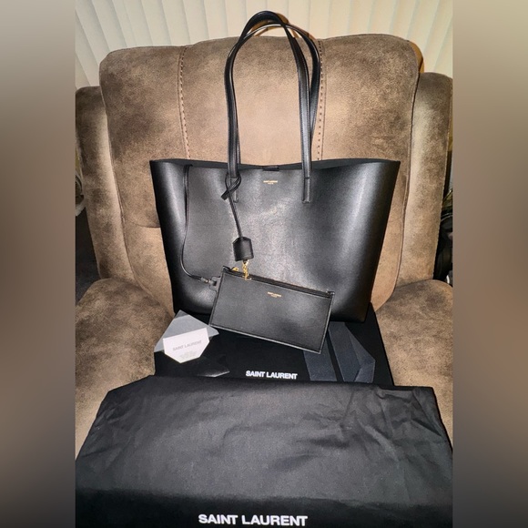 Saint Laurent Shopping Leather Tote - Picture 4 of 12